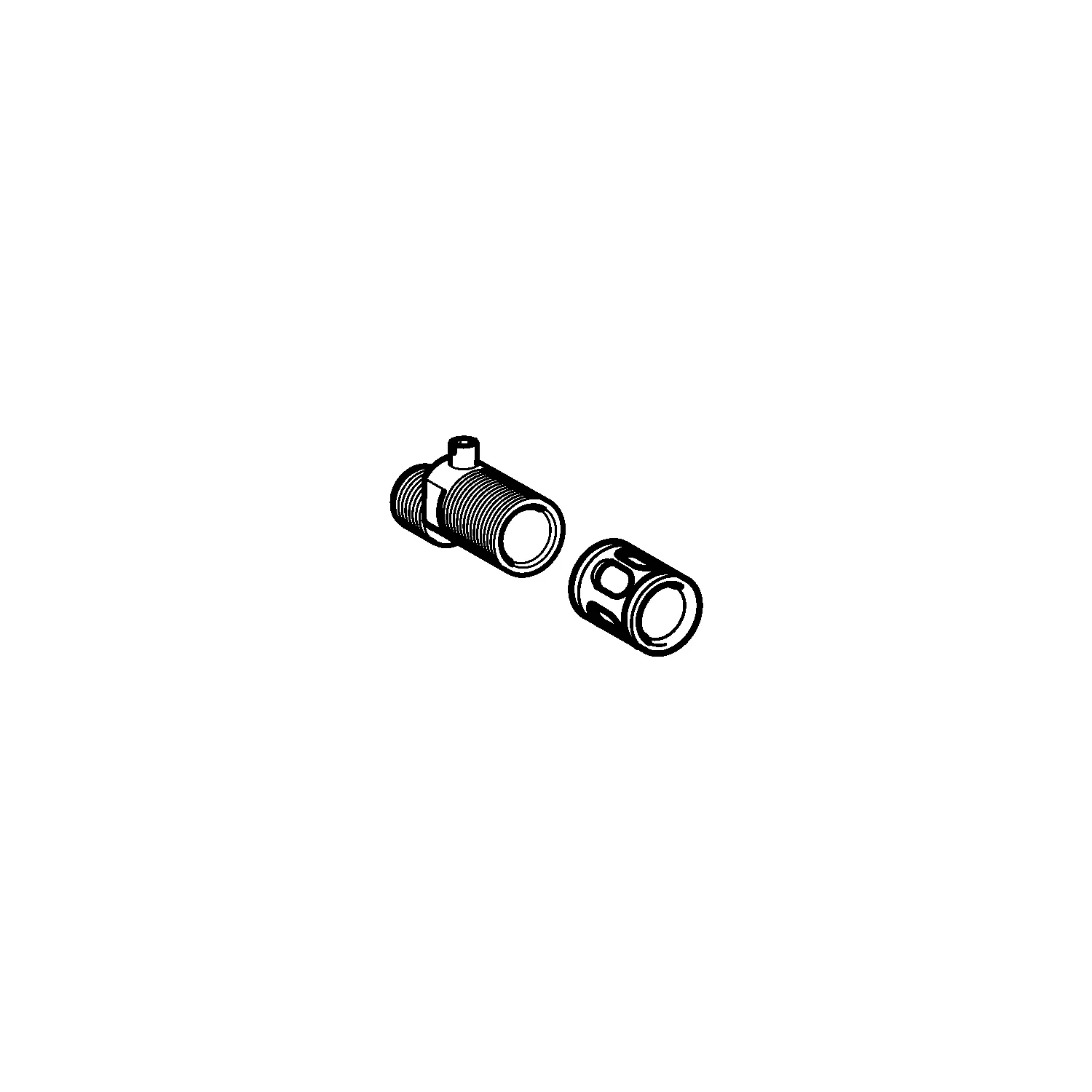 Hansa  S-Connection  with Shut-off valve complete 59914082