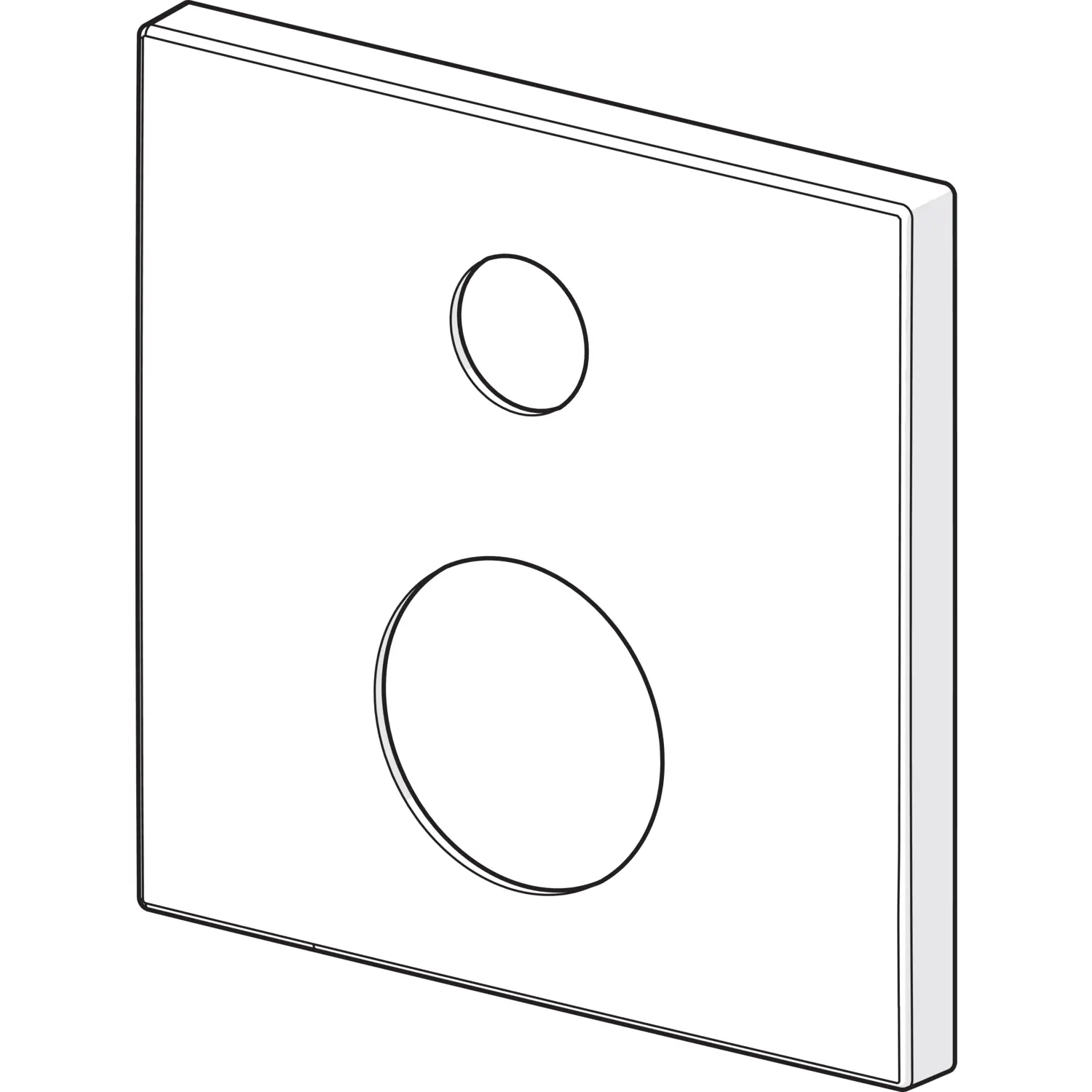 Hansa Rosette Wanne-Brause 150 x 150 mm 59914315 59914315
