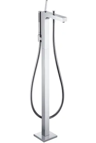 Hansgrohe Wannenmischer Axor Citterio Fertigset zur Bodenmontage chrom 39451000