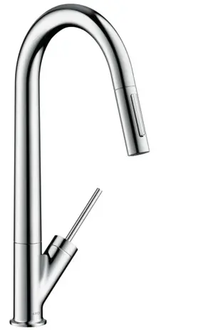 Hansgrohe Single lever kitchen mixer with pull-out spray Axor Starck 10821800