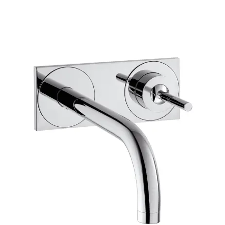 Hansgrohe Waschtischmischer UP Axor Uno chrom mit Auslauf 220mm und Platte 38115000