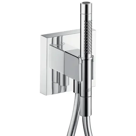 Hansgrohe Schlauchanschluss und Brausenhalter Axor Starck Organic chrom 12626000