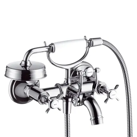 Hansgrohe Zweigriff Wannenarmatur Aufputz Axor Montreux chrom 16540000