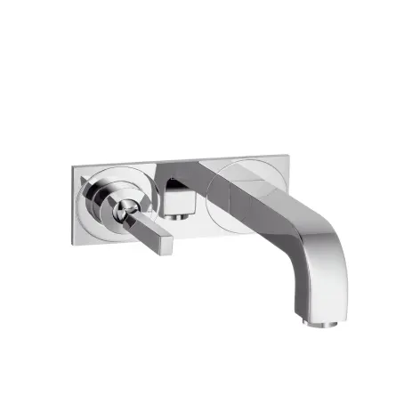 Hansgrohe Waschtischmischer UP Axor Citterio F-Set chrom kurzer Auslauf mit Platte 39112000