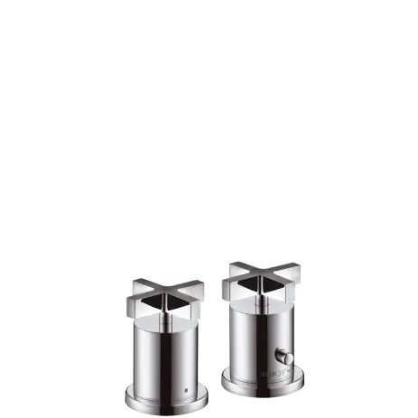 Hansgrohe 2-L.Thermostatmischer Axor Citterio F-Set chrom m.Kreuzgr.Wannenrandmontage 39480000