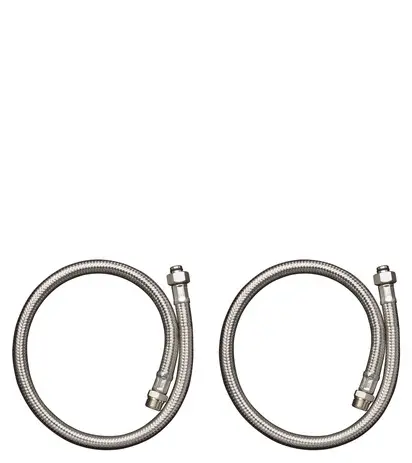 Hansgrohe Anschlussschlauch-Set 2-Loch Thermostat fuer Wannenrand heiss kalt 96387000