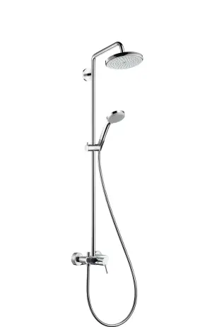 Hansgrohe Showerpipe Croma 220 für Dusche chrom mit Brausenmischer 27222000