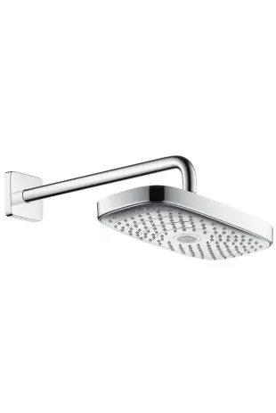Hansgrohe Raindance Select E 300 2jet overhead shower 300mmx160mm w.shower arm 390mm chrome 27385000