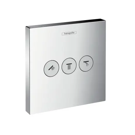 Hansgrohe Absperrventil Unterputz ShowerSelect Fertigset 3 Verbraucher chrom 15764000