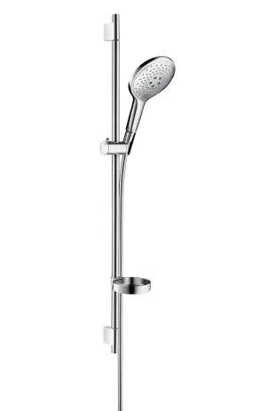 Hansgrohe Raindance Select S 150 3jet hand shower Unica S Puro wall bar 0.90 m set chrome 27803000