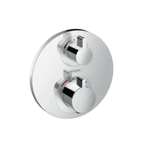 Hansgrohe Thermostat Unterputz Ecostat S Fertigset 1 Verbraucher chrom 15757000