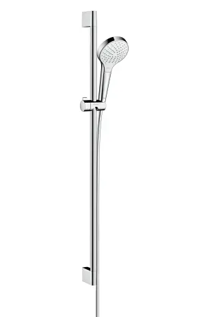 Hansgrohe Brausenset Croma Select S Vario EcoSmart/U\'Crometta 900mm weiss/chrom 26573400