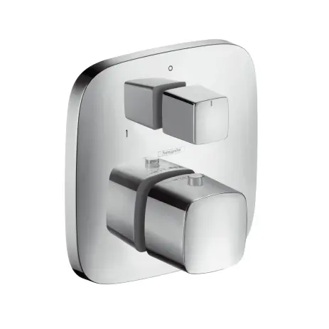 Hansgrohe Thermostatic mixer for concealed installation with shut-off/ diverter valve PuraVida chrome 15771000