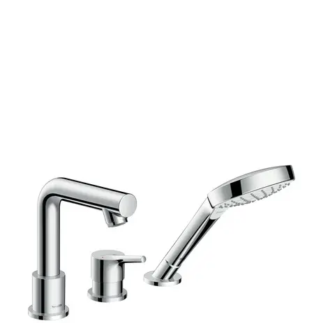 Hansgrohe 3-Loch Wannenmischer Talis S F-Set chrom Wannenrandmontage 72416000