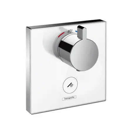 Hansgrohe Thermostat UP ShowerSelect Glas FS Highflow 1 Verbr./1 Ausg.weiss/chrom 15735400