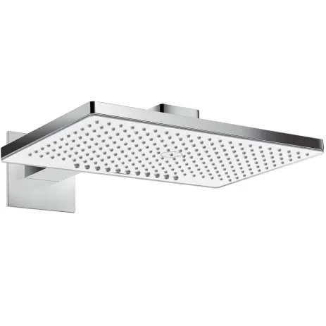 Hansgrohe Kopfbrause Rainmaker Select 460 2jet weiss/chrom mit Brausearm 450mm 24005400
