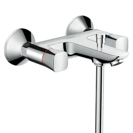 Hansgrohe Zweigriff Wannenarmatur Aufputz Logis DN15 chrom 71243000