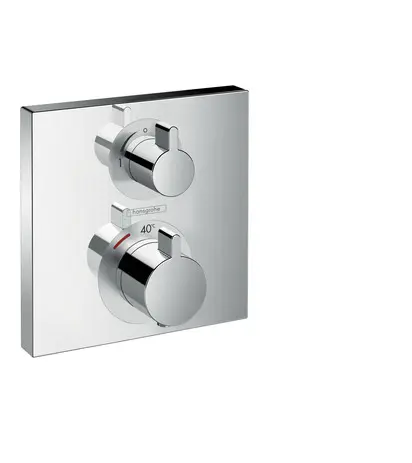 Hansgrohe Thermostat Unterputz Ecostat Square Fertigset 1 Verbraucher chrom 15712000