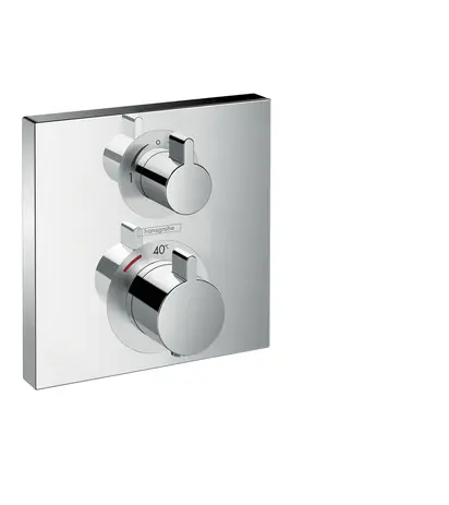 Hansgrohe Thermostat Unterputz Ecostat Square Fertigset 2 Verbraucher chrom 15714000