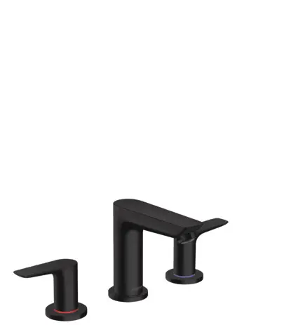 Hansgrohe 3-Loch Waschtischarmatur Talis E mattschwarz 71733670