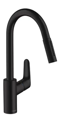 Hansgrohe Spültischmischer 240 Focus mattschwarz mit Ausziehbrause 31815670