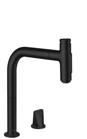 Hansgrohe 2-L.Spültischmischer 200 Select 2jet sBox Ausziehbr.M7120-H200 mattschwarz 73818670