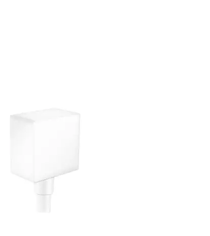 Hansgrohe Schlauchanschluss DN15 Fixfit Square mit Rückflussverhinderer mattweiss 26455700