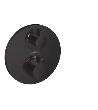 Hansgrohe Thermostat Unterputz Ecostat S Fertigset 2 Verbraucher mattschwarz 15758670