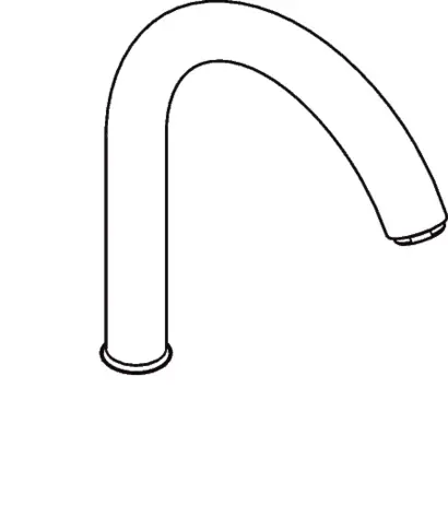 Hansgrohe Auslauf fuer Spueltischmischer Standmodell chrom 92830000