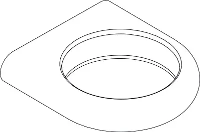 Hansgrohe Abdeckung Axor Logo fuer Halteelement chrom 96110000