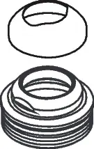 Hansgrohe Nut and flange Abdeckkappe Axor Terrano chrome 96394000