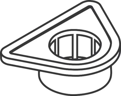 Hansgrohe Befestigungsplatte Spueltischmischer 97523000