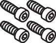 Hansgrohe Zylinderschraube Set Axor M5X12 DIN912 98639000