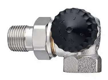 IMI Heimeier Thermostat Valve body with particularly low resistance Double angle    Connection to radiator right DN15 2340-02.000