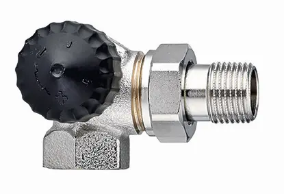 IMI Heimeier Thermostat Valve body with particularly low resistance Double angle  Connection to radiator left DN15 2341-02.000