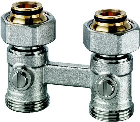 Heimeier Verschraubung Vekotrim 2-Rohr Durchgangsform, für VHK mit G 3/4 AG 0566-50.000