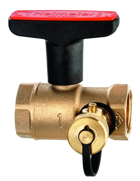Heimeier Heizungskugelhahn Globo H Innengewinde, mit Entleerung,  DN 32 0615-05.000 061505000