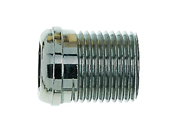 IMI Heimeier threaded nipple 3/8 " Normallaenge Gewinde durchgehend nickel plated. 2202-01.010
