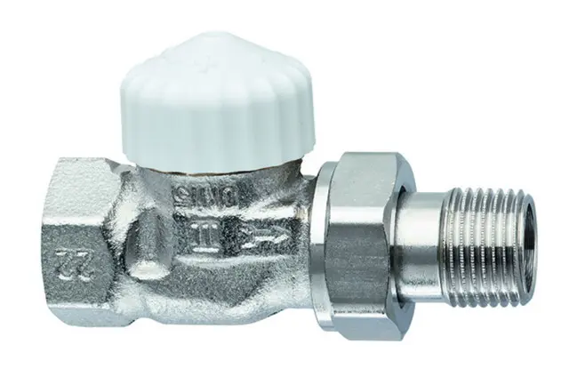 Heimeier Thermostat-Ventilunterteil V-exact II "kurz", Durchg., DN10, vern. 3452-01.000