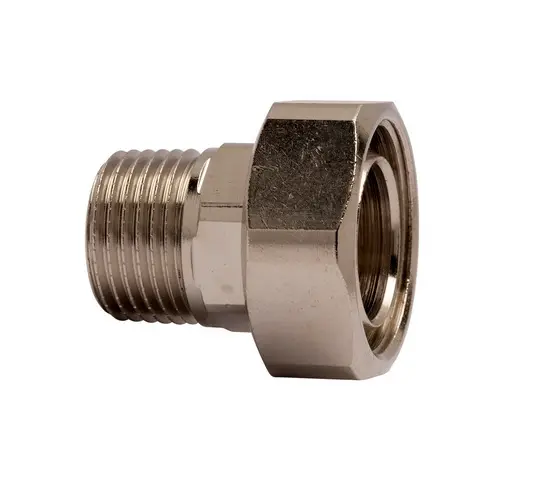 IMI Heimeier Heizkoerper-Anschlussverschraubung 1/2 Zoll x M 28 AMETAL-C vernickelt 50721115 50721115