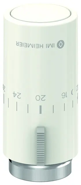 Heimeier Thermostat-Kopf Halo weiss RAL 9016, mit Nullstellung 7550-00.500
