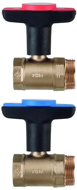 IMI Heimeier Anschlussset für Dynacon Globo Kugelhaehne f. Vor- und Rücklauf 9339-01.800 933901800