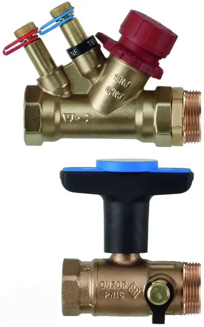 IMI Heimeier Anschlussset für Dynacon TBV Ventil f. Vorlauf Globo f. Rücklauf 9339-02.800 933902800