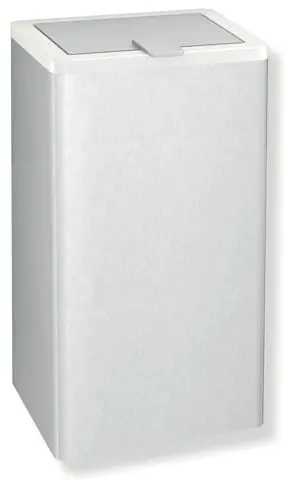 Hewi Hygieneabfallbehälter Ser 805 Edelstahl, 6 Liter reinweiß 805.05.200 99 8050520099