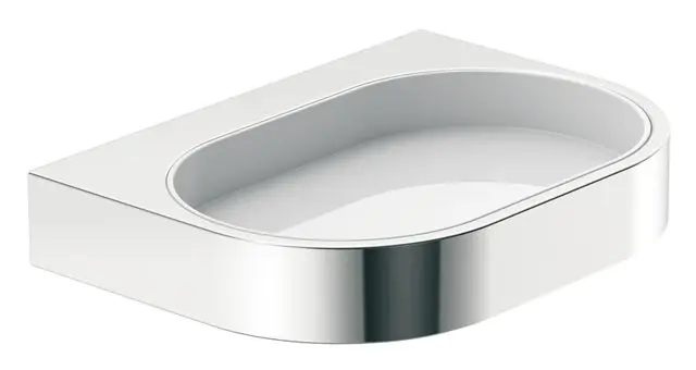 Hewi S.-Schale Kst. m. Halter Sys 800, Halter chrom, S.-Schale signalweiß 800.02.11041 8000211041