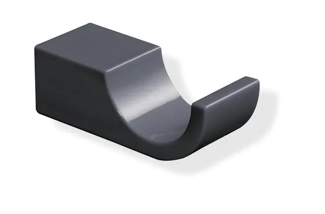 Hewi Haken Sys 800 K, Kst., Tiefe: 50mm anthrazitgrau 800.90.01090 92 800900109092
