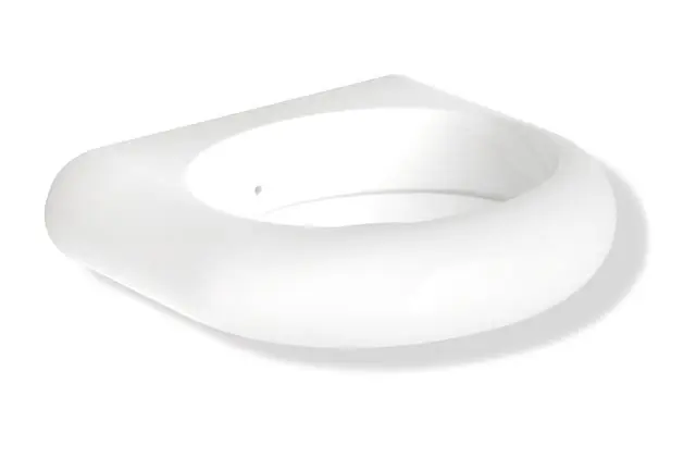 Hewi Halter Serie 477, T:100mm antimikrobielle Ausrüstung signalweiß 477.00D100 98 47700D10098