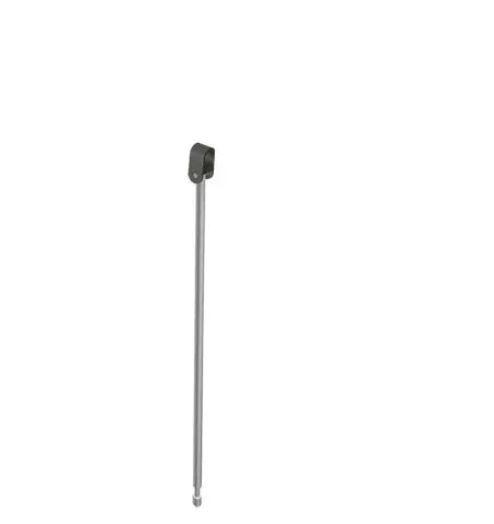 Hewi Bodenstütze f.SK-Griffe 805.50. L:607mm, Edst., Anb. farbig signalweiß 950.50.022XA 98 95050022XA98