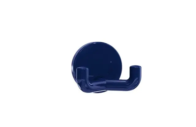 Hewi Doppelhaken Ser 477, d:50mm, eckige Hakenform stahlblau 477.90.025 50 4779002550