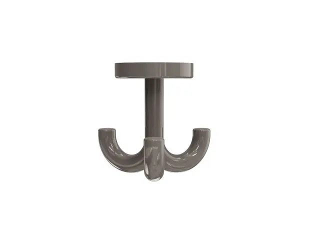 Hewi Dreifachhaken, m. Gegenplatte, zum Durchschr, ab 15mm Dicke umbra 477.90.052 84 4779005284